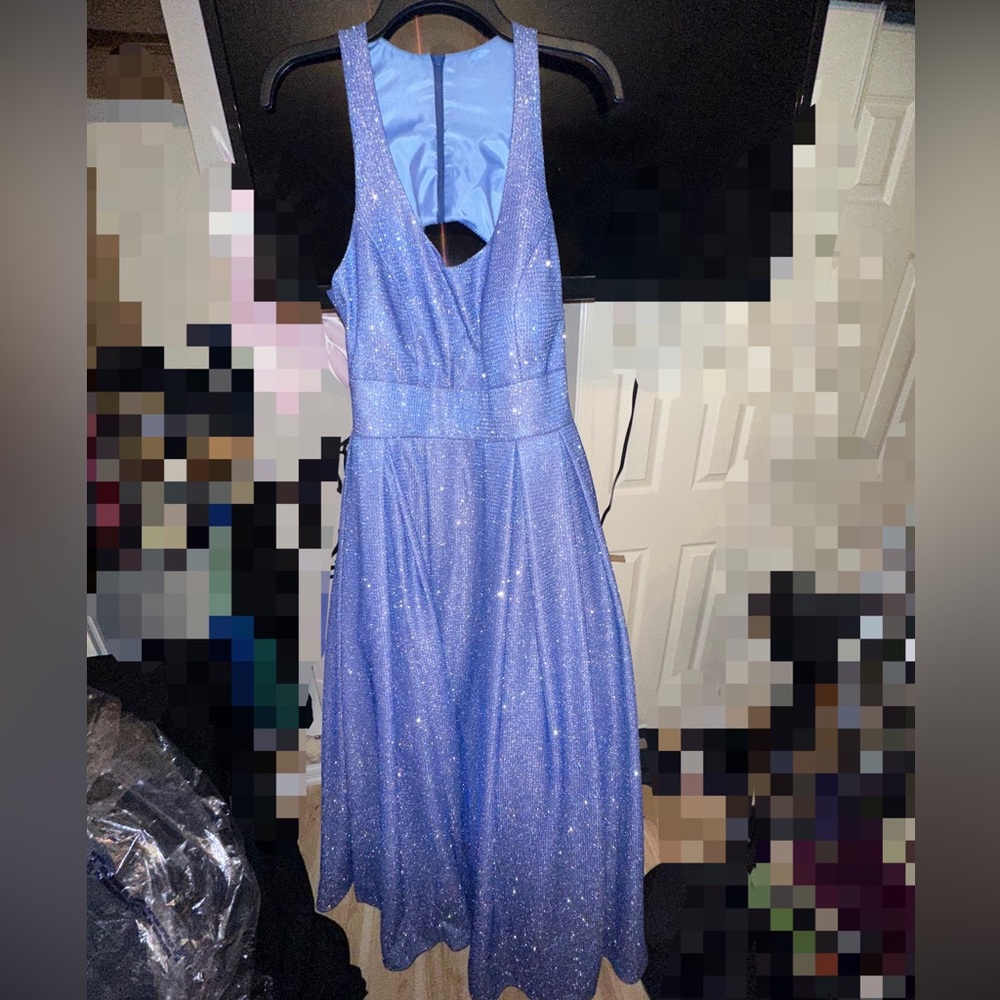 Sparkly blue dress